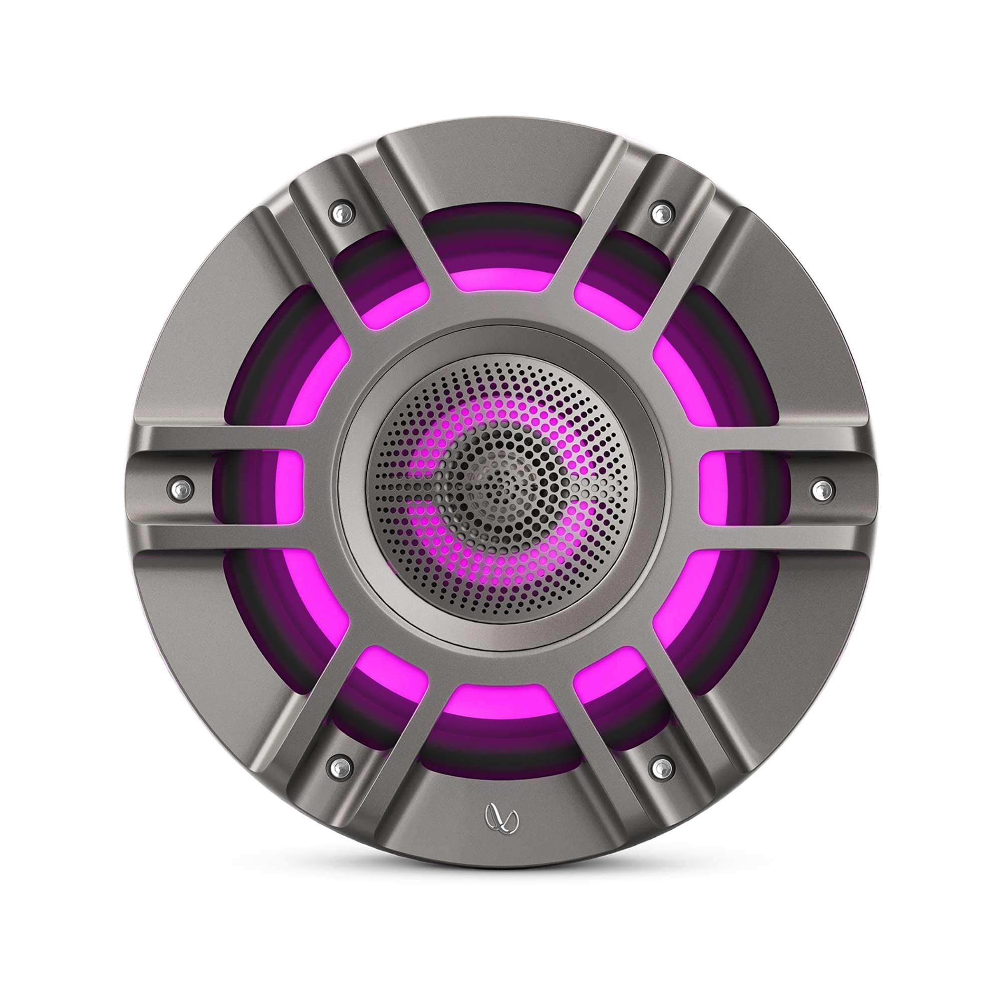 Kappa Marine Infinity KAPPA8135M Titanium 8" Premium 3-Way RGB LED Convertible Speakers