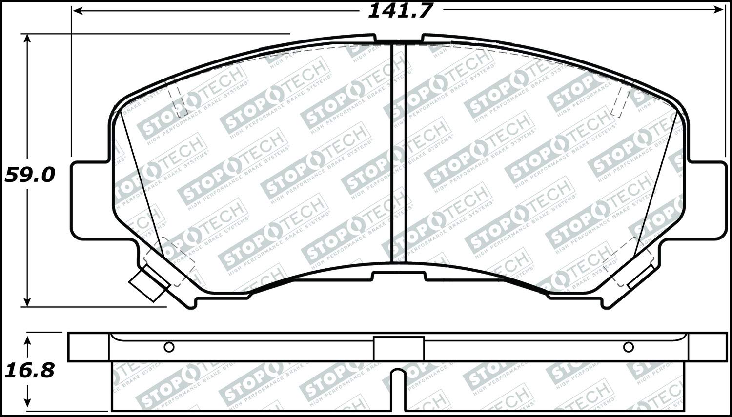 Brake Pads StopTech 305.13740 Street Select with Hardware