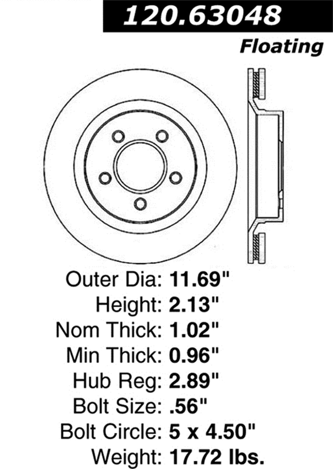 Sport Drilled/Slotted Brake Rotor StopTech 127.63048L (Front Left), 1 Pack