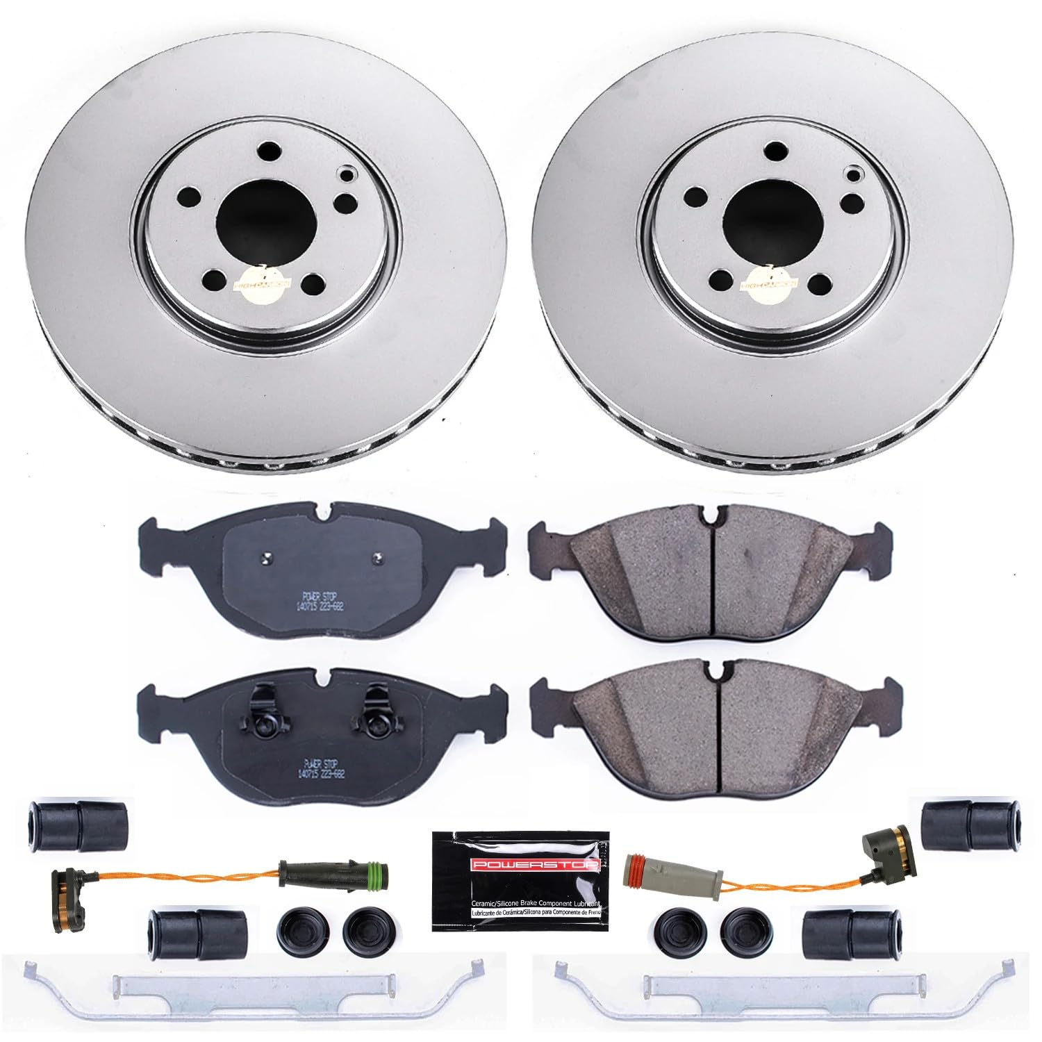 Power Stop Z23 Evolution CRK7769 Front Geomet Coated Brake Kit For Mercedes-Benz E500 2004-2005 [Model Specific]