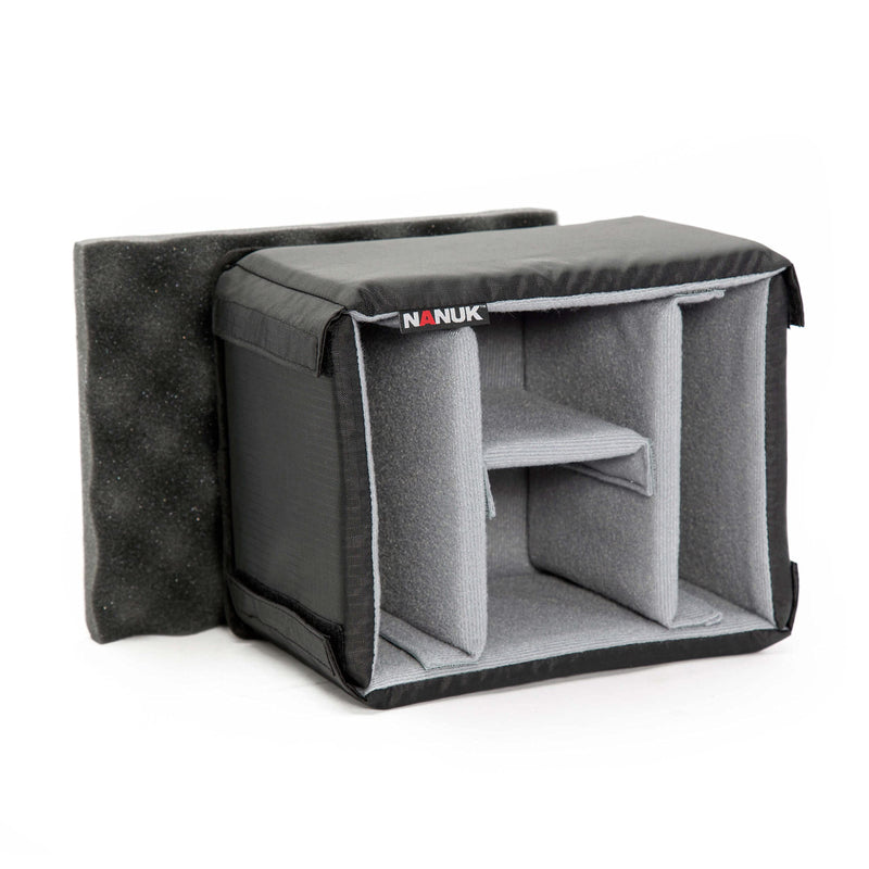 Padded Divider with Egg Shell Foam Insert for Nanuk 908 Hard Camera Case, Black (908-DIVI)