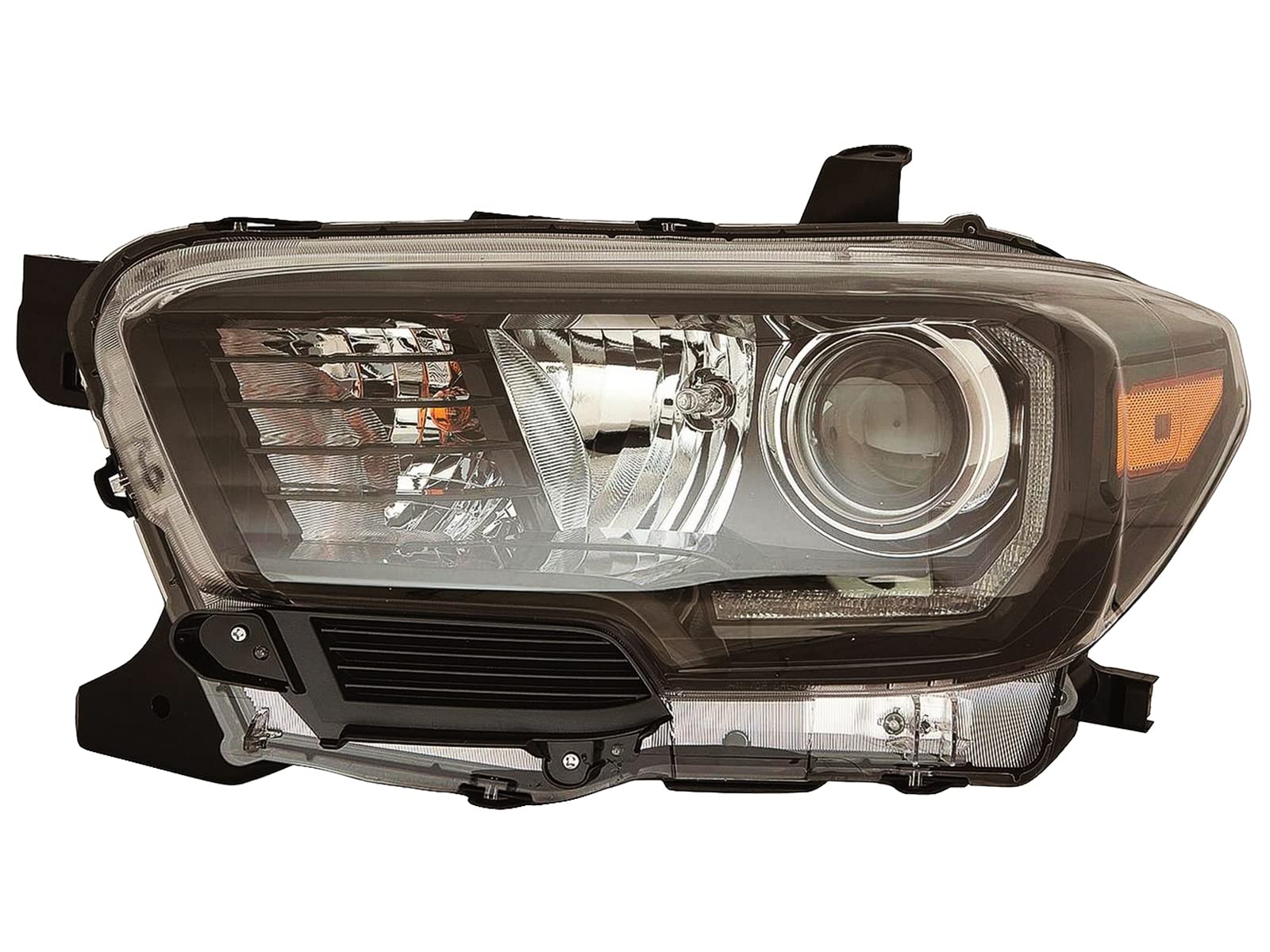Toyota Tacoma 17 DEPO-312-11AEL-ACN2N Headlight Assembly Led with Led Fog Light Black Bezel LH CAPA