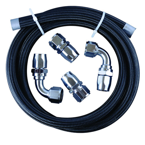 12AN Vacuum Pump Line Kit Fragola 900649-CH Chrome