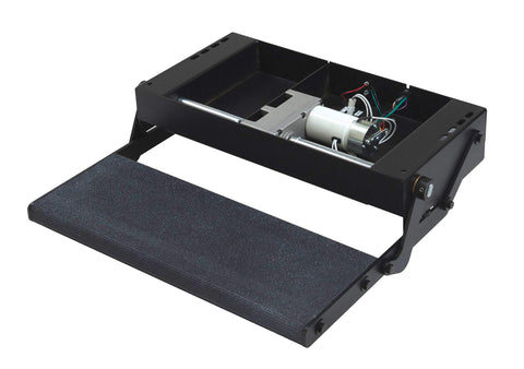 Lippert Components 24" Single Treadlite Power RV Step with Switch and Harness , Black 353542