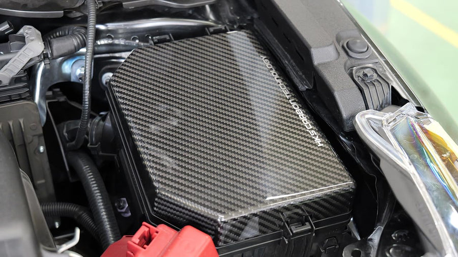 2023 HKS Toyota GR Corolla Dry Carbon Fuse Box Cover