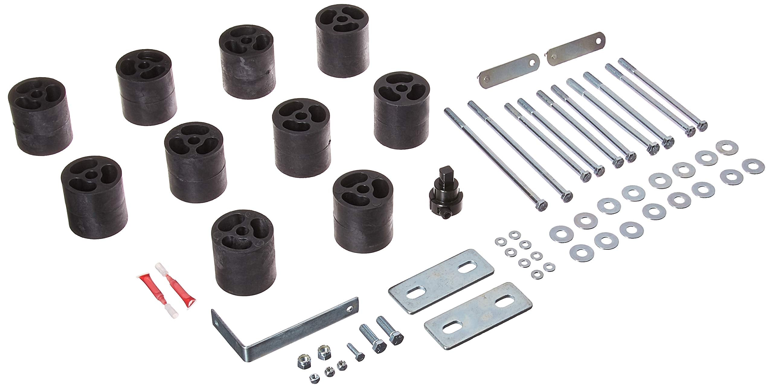 Ford Bronco Performance Accessories Gas 2WD and 4WD 3" Body Lift Kit, fits 1992 to 1996, PA843, Made in America