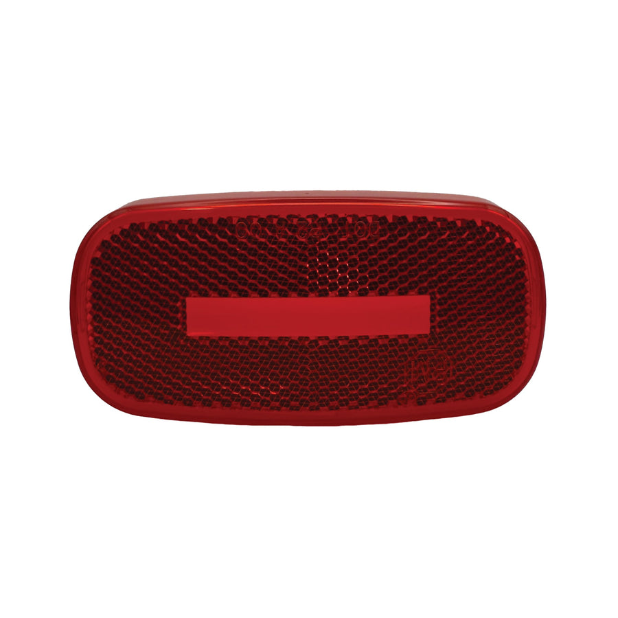 Replacement Lens RV Designer L910 for Red LED and Incandescent Oblong Reflex Marker Light, DOT-Compliant