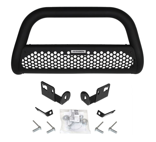Go Rhino Grille Guard RC2 & Mounting Brackets Kit | Mild Steel, Textured Black | 55265T | Fits 2010 - 2018 Ram 2500, 3500 (Excludes trucks with ParkSense®)