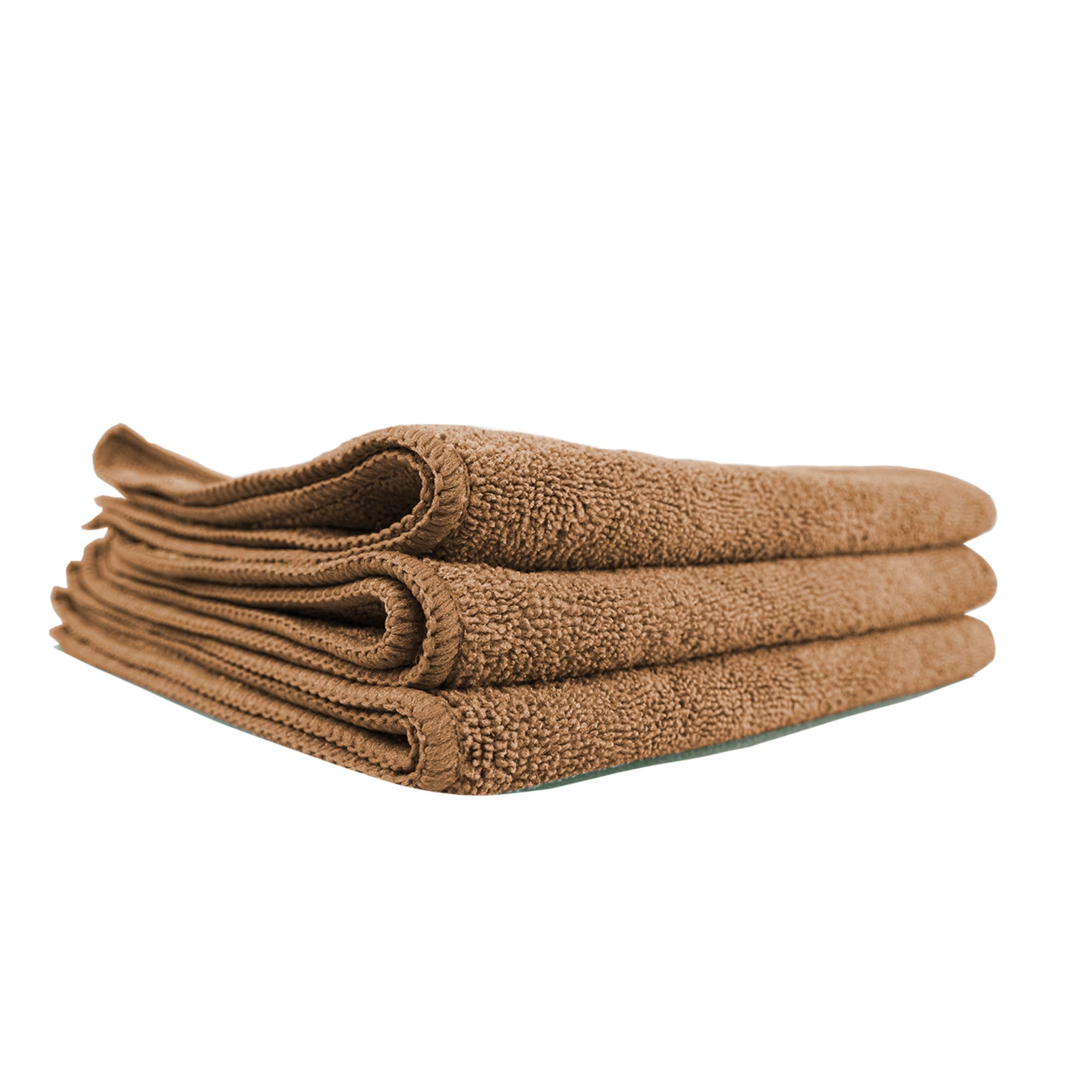 Chemical Guys MIC34403 Professional Workhorse Microfiber Towel, Tan (Safe for Car Wash, Home Cleaning & Pet Drying Cloths) 16" x 16", Pack of 3