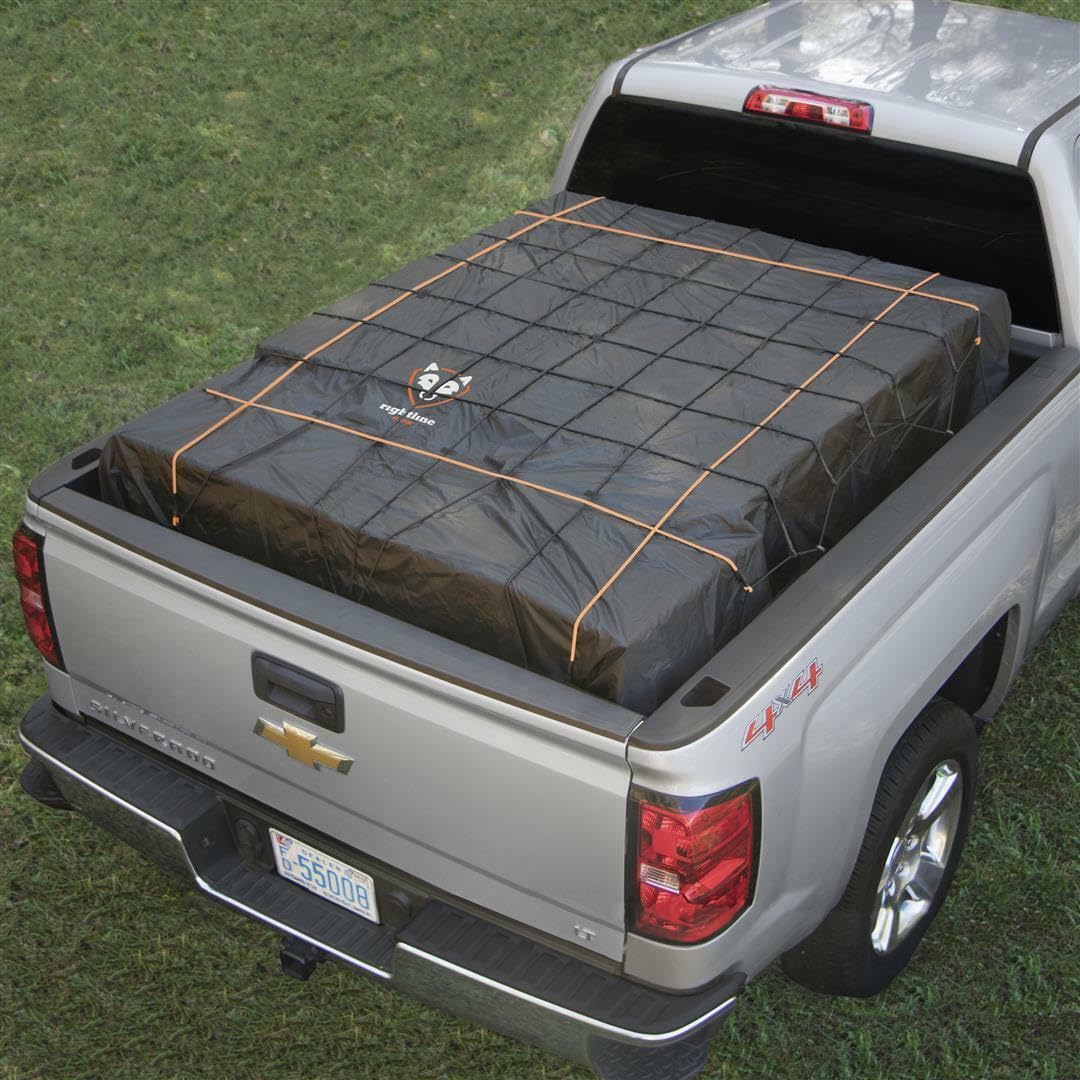 Rightline Gear Truck Bed Weatherproof Cargo Net with Built-in Tarp, 8.8 by 10 Feet