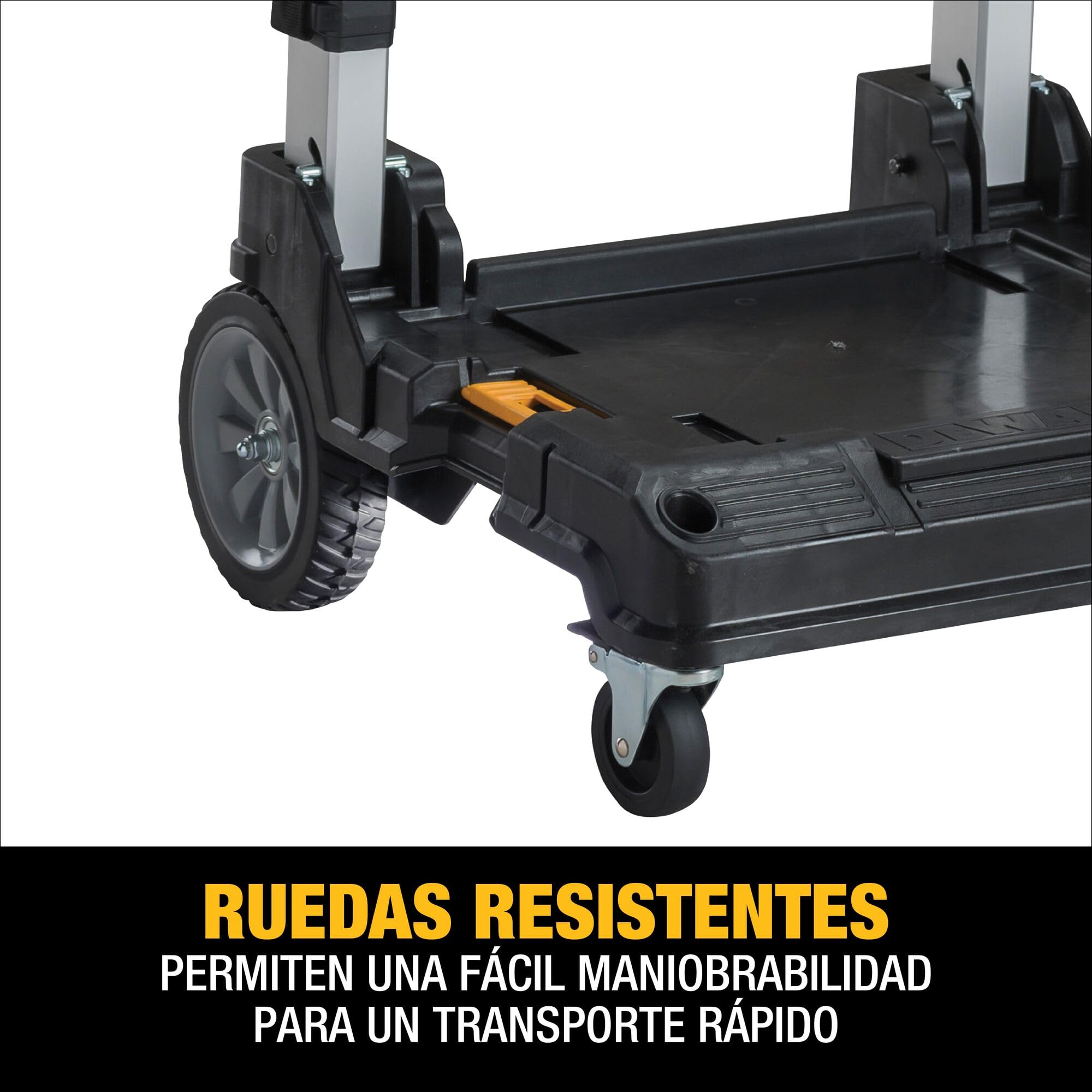 DEWALT TSTAK Cart Trolley with Handle, Swivel 360°, Capacity of Up to 200 lbs (DWST17888)