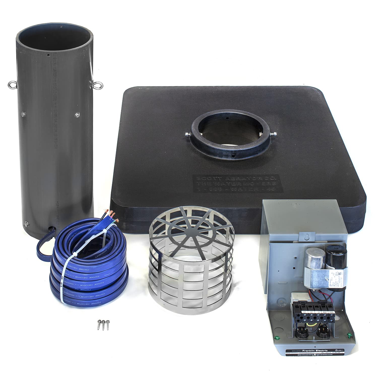 Scott Aerator DA-20 Pond Aerator Display - 2 Horse Power 230V 100ft Cord | Aerating Pond Fountain | Pond Pump for Small Ponds | Pond Aeration Systems | Made in USA