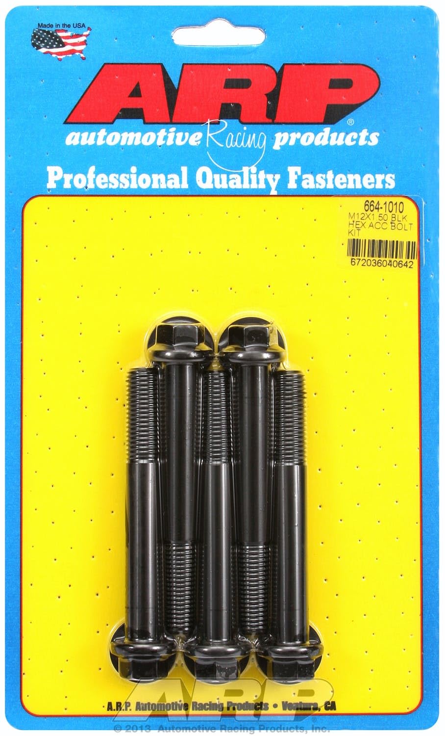 Hex ARP (664-1010) Oxide Bolt, Black