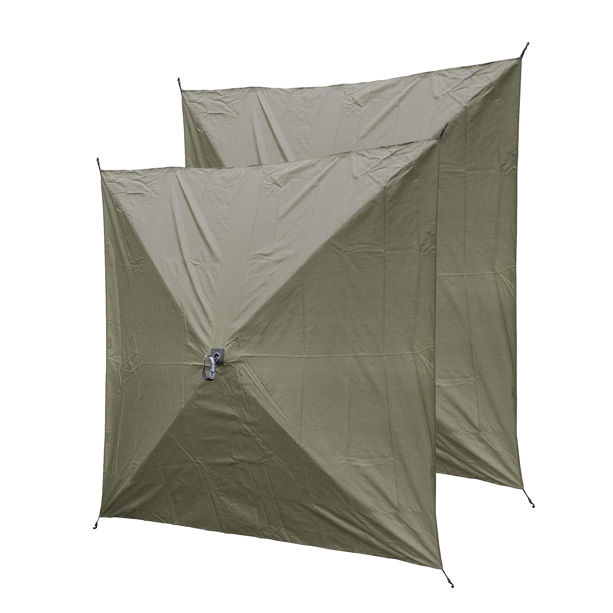 Clam Wind and Sun Panel Attachment Quick-Set for Escape Sport Screen Shelter Canopy Tent with Carrying Bag, Accessory Only, Green (2 Pack)