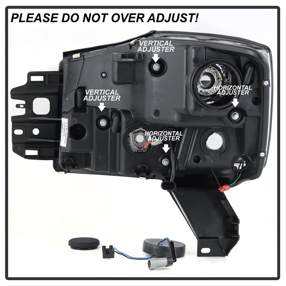 Spyder Auto 5085504 Spyder Nissan Titan 04-15 / Nissan Armada 04-07 Version 2 Projector Headlights - Black