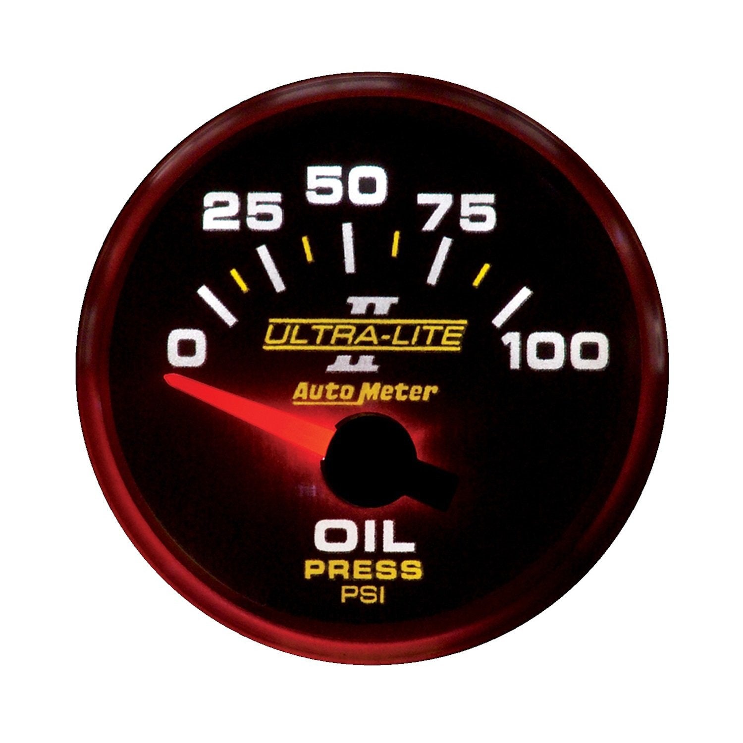 Auto Meter Ultra-Lite II 2-1/16" 0-100 PSI Short Sweep Electric Oil Pressure Gauge 4927