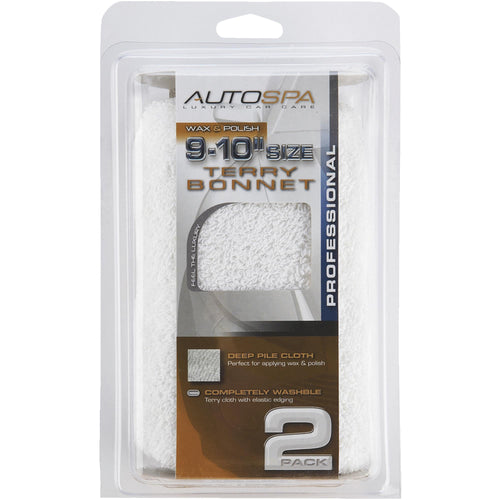 AutoSpa Powermatic 40402AS Cotton Terry 9-10" Polishing Bonnet