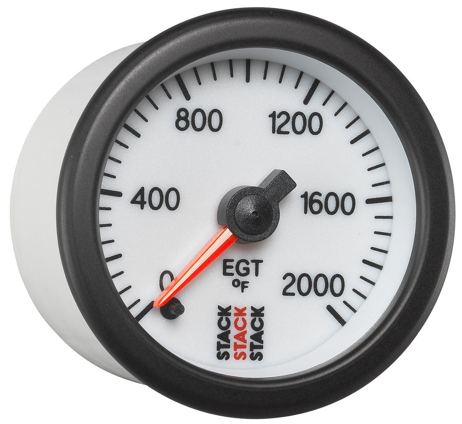 AUTO METER: Exhaust Gas Temp Gauge, Pro Stepper Motor, 52Mm, Wht, 0-2000ºf