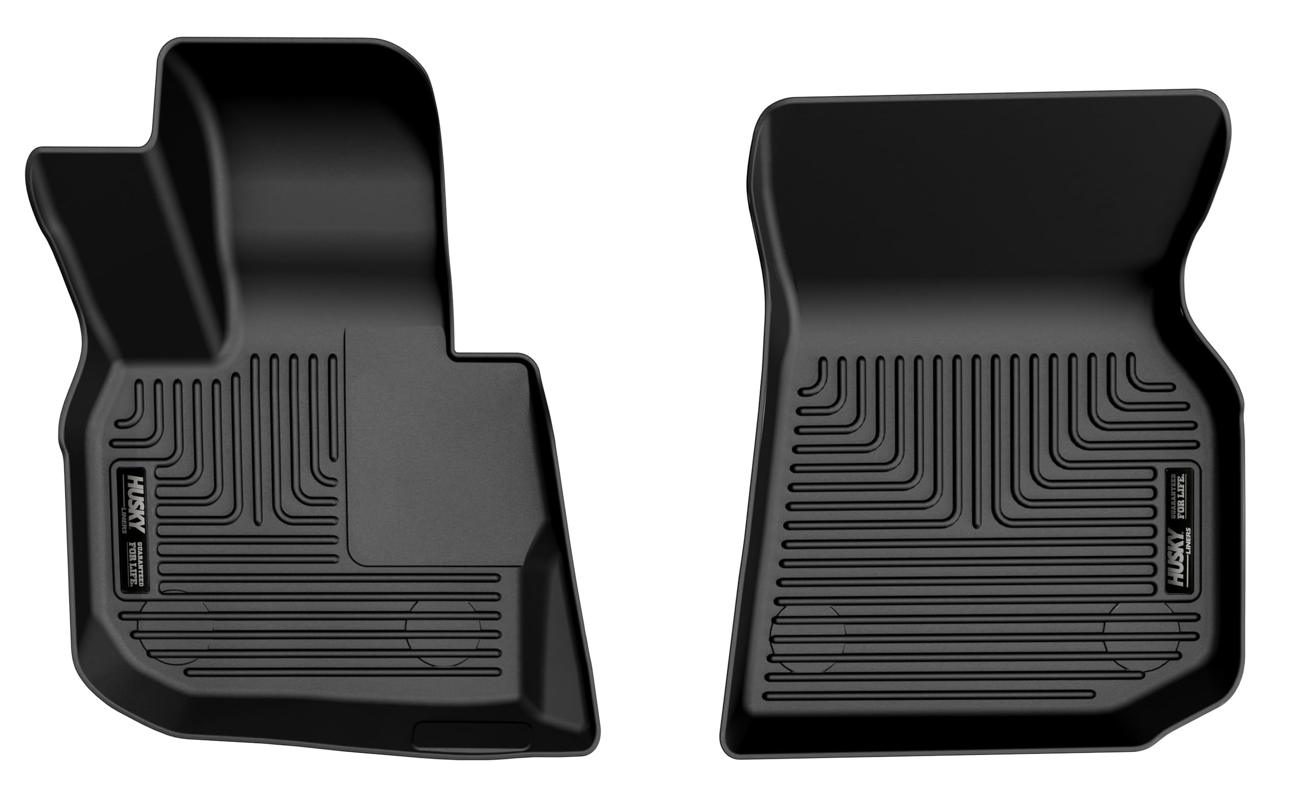 Weatherbeater Husky Liners Floor Mats | Fits 2018-2024 BMW X3; 2019-2024 BMW X4 | Front Row, 2-pc Black - 15411