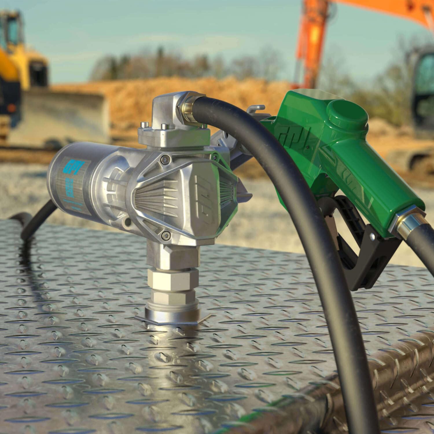 G20 Fuel Transfer Pump - GPI with Automatic Shut-off Nozzle, 20 GPM, 12 Volt (162000-03)