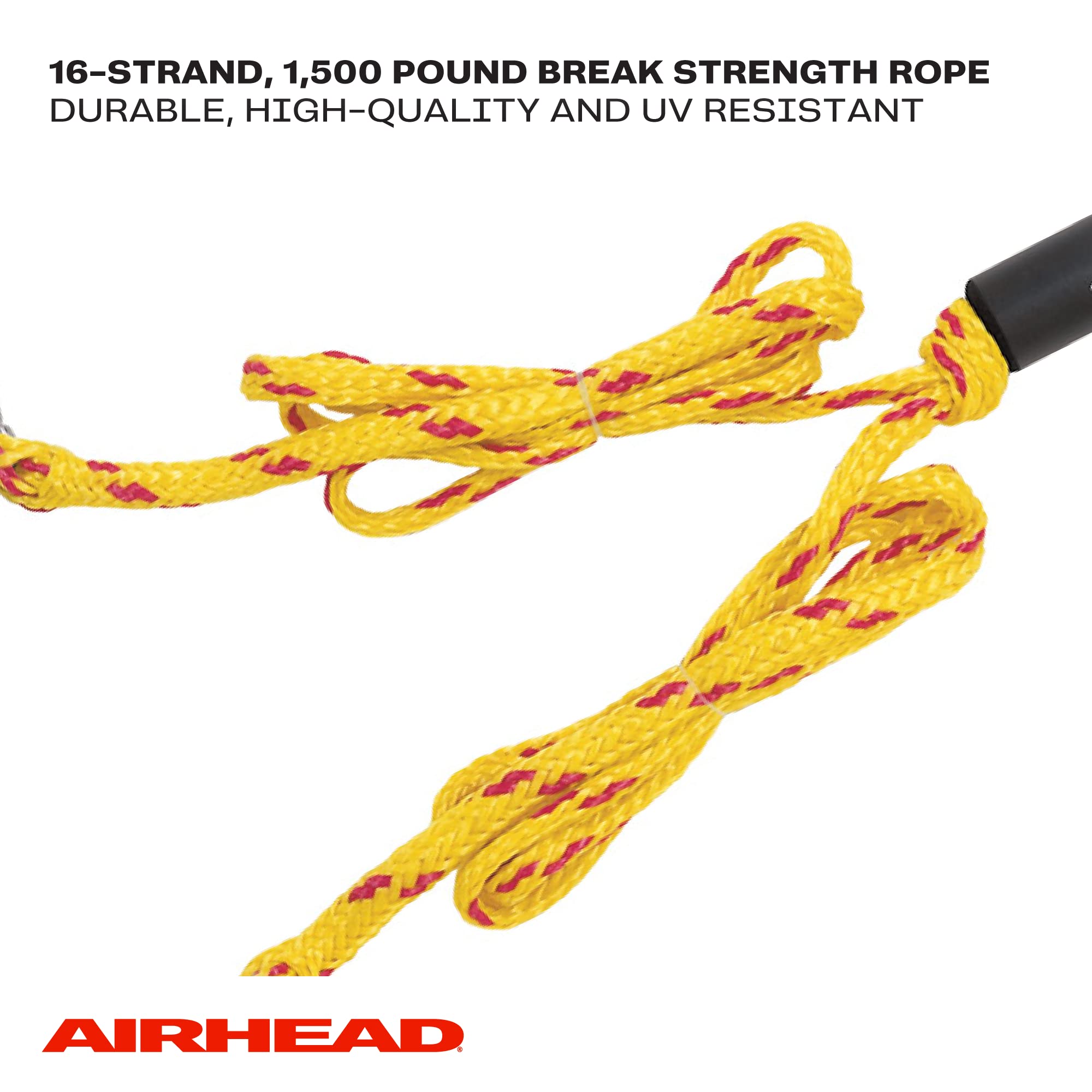 Tow Harness Airhead for 1 Rider Towable Tubes, Water Skis, Wakesurf Boards, Kneeboards and Wakeboards, 12-Feet