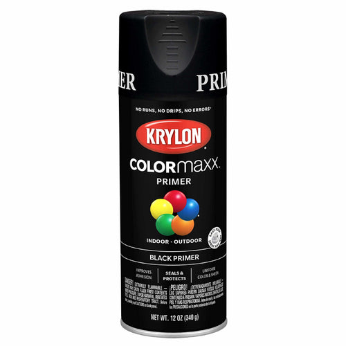 Colormaxx Krylon Aerosol Paint, 12 Ounce (Pack of 1), Black