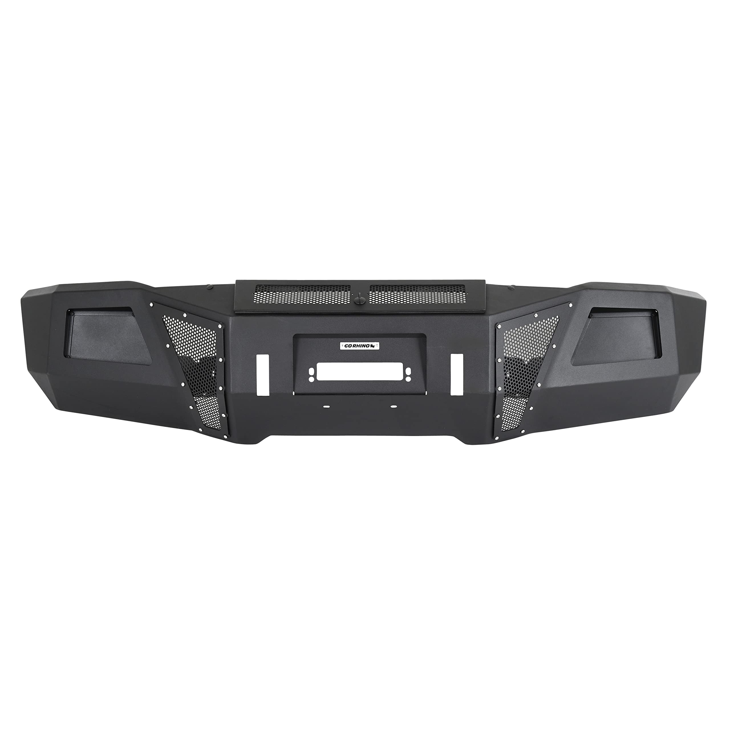 Go Rhino Front Bumper BR11 | Mild Steel, Textured Black | 24280T | Fits 2015-2019 Chevrolet Silverado 2500 HD, 3500 HD