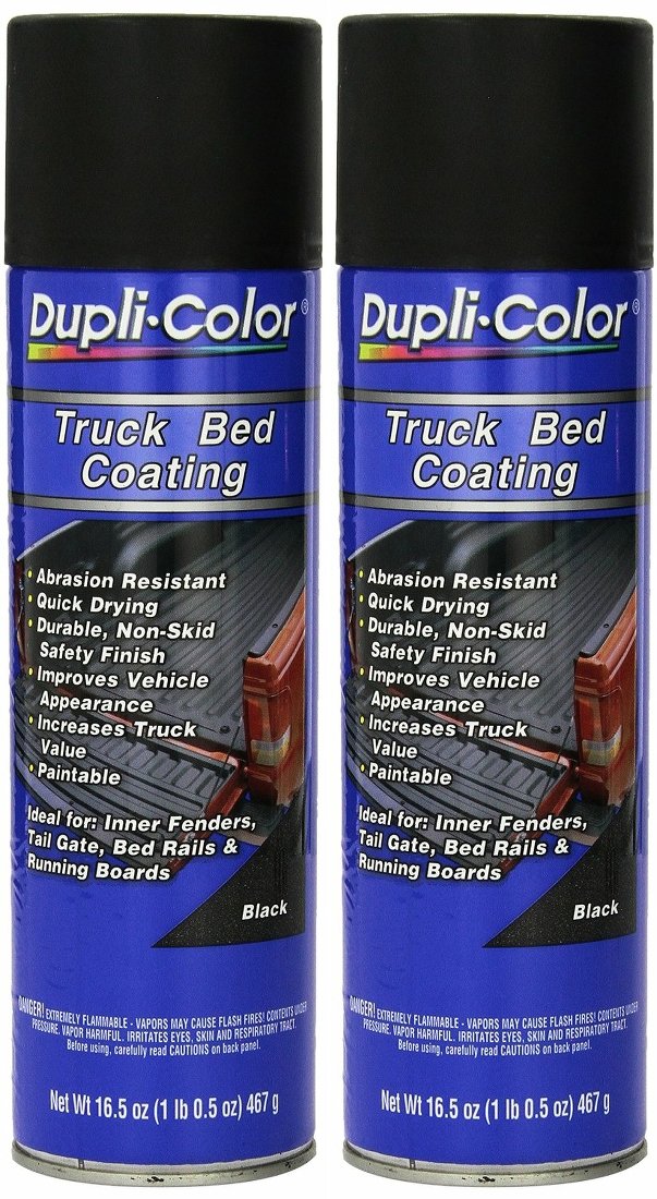 Dupli-Color Vinyl Polymer Coating Truck Bed Aerosol Black 16.5 oz Water Resistant