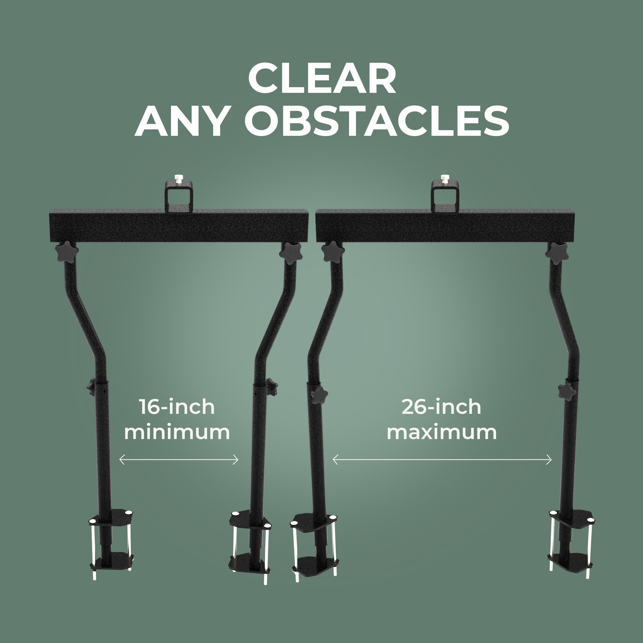 A-Frame Arvika Trailer Hitch Mount Adapter, 2 Inch Hitch Adapter Front-Mounted Trailer, Adjustable to Fit The Majority of Trailers