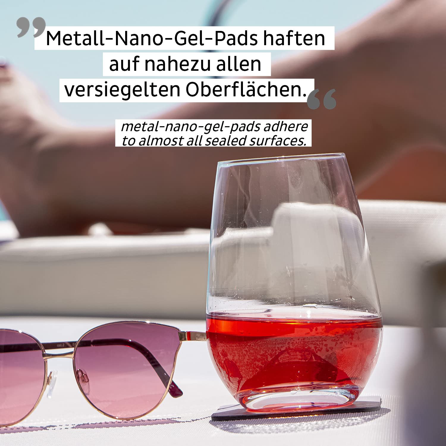 silwy Magnetic System, Integrated Magnet Crystal Glasses and Metallic Coasters – Non-Slip Camping Glasses, Boat Yacht Accessories // longdrink