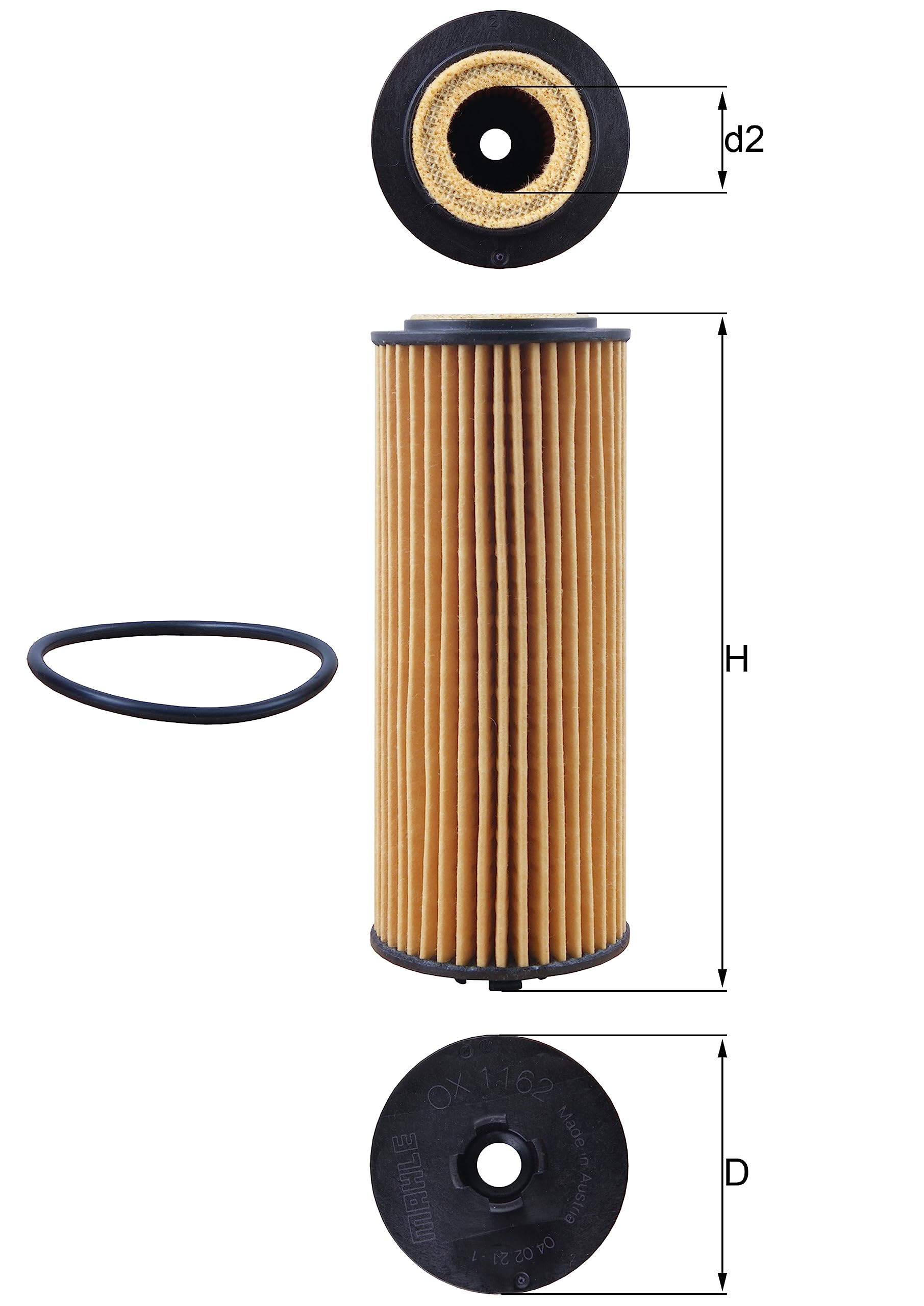 ECO MAHLE OX 1162D Engine Oil Filter