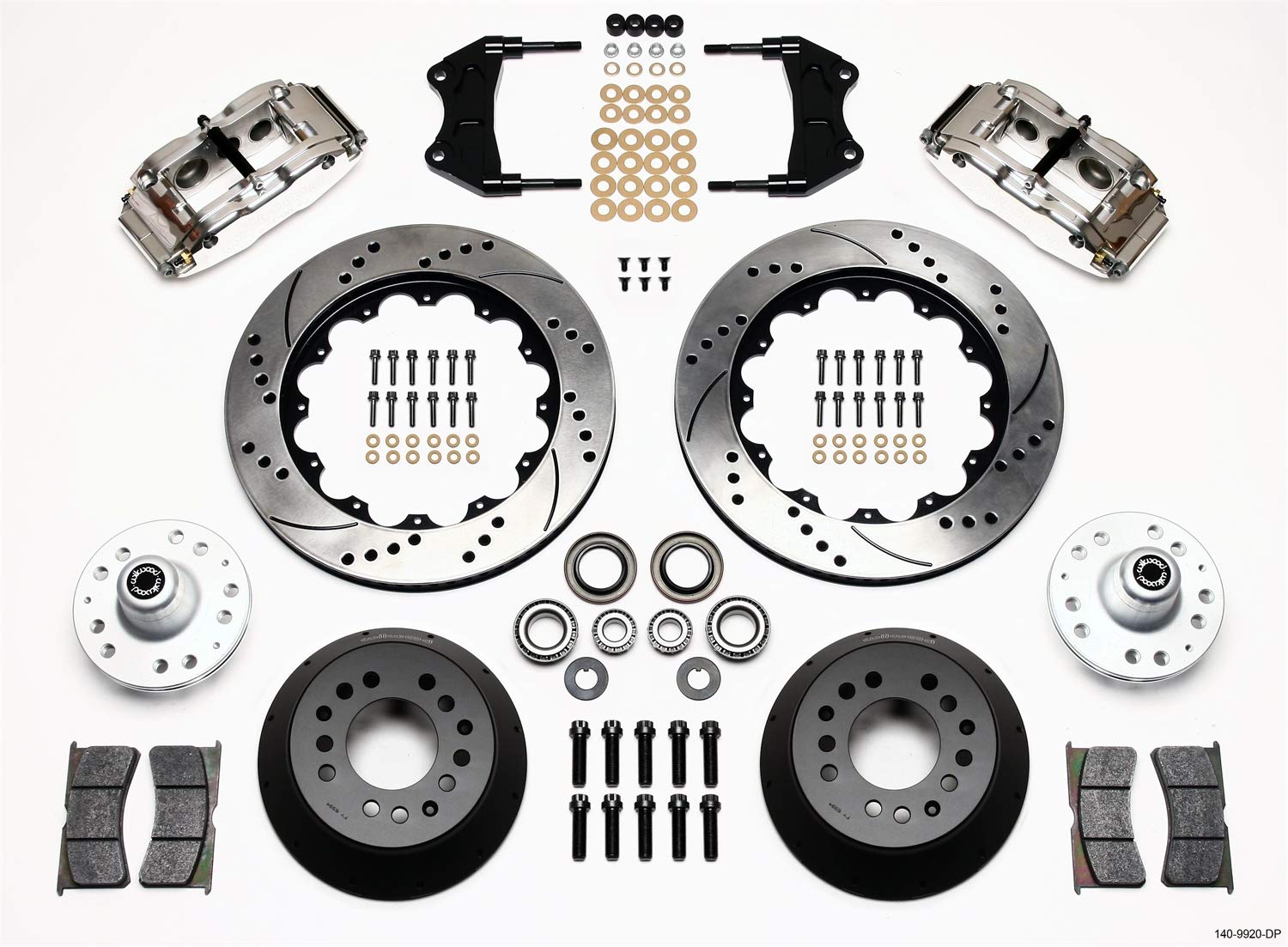 Front Hub Kit FNSL6R, 14.00", Drill, Pol