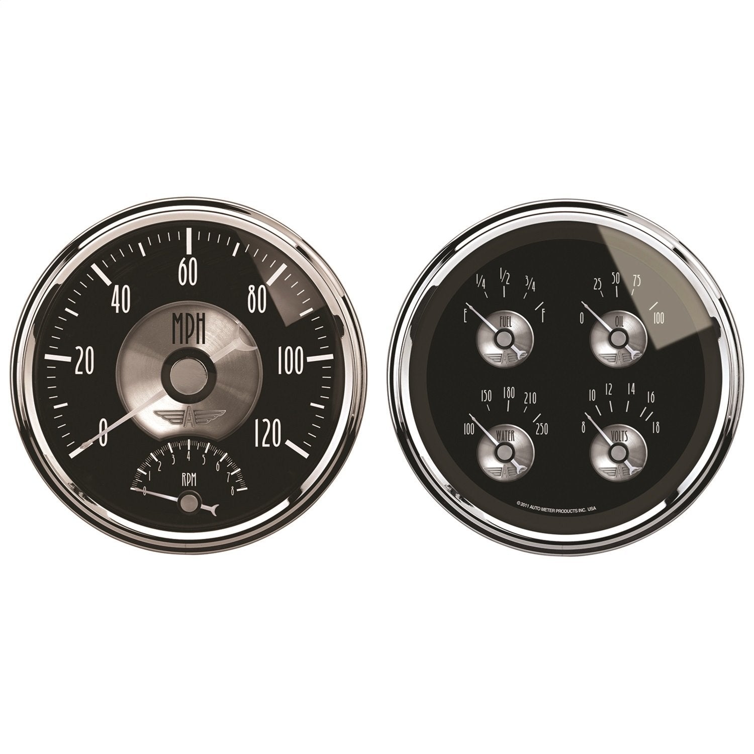 Auto Meter Prestige Series 2005 Black Diamond Quad Gauge/Tach/Speedo Kit