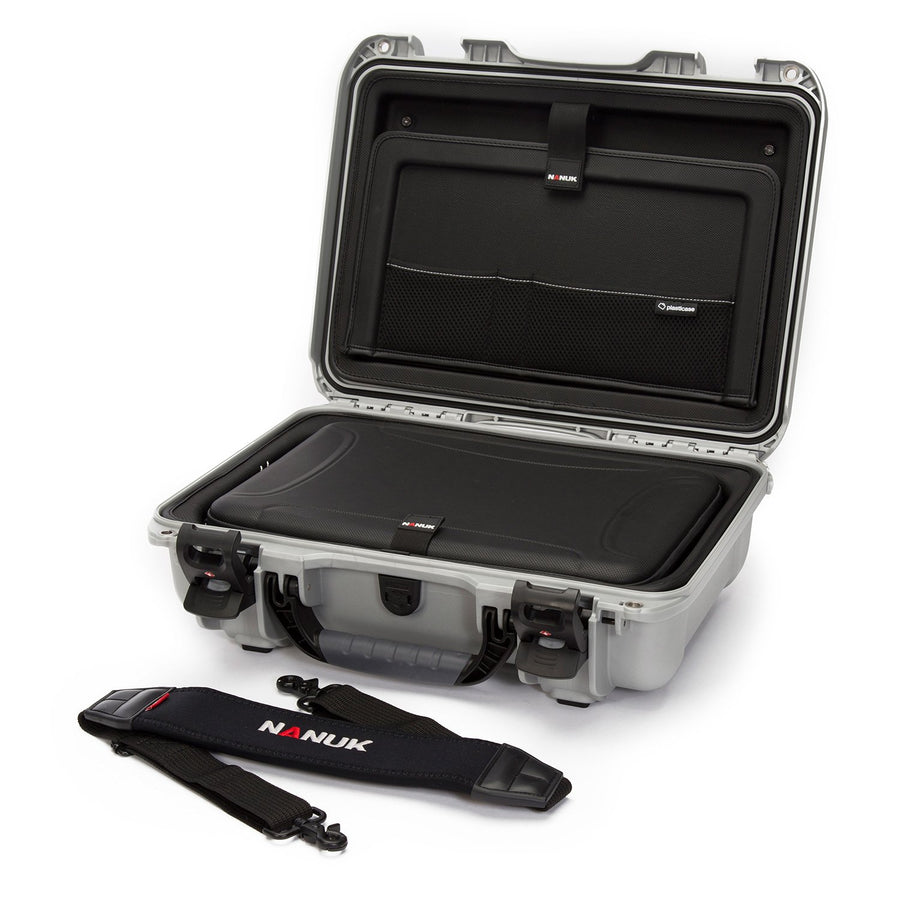 Hard Camera Case Nanuk 923 with Laptop Insert Kit, Silver (923-LK05)