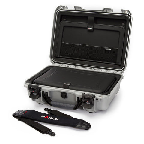 Hard Camera Case Nanuk 923 with Laptop Insert Kit, Silver (923-LK05)