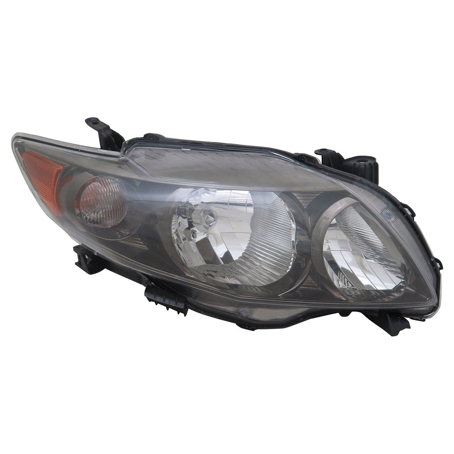 Right TYC Headlight Assembly Compatible with 2009-2010 Toyota Corolla