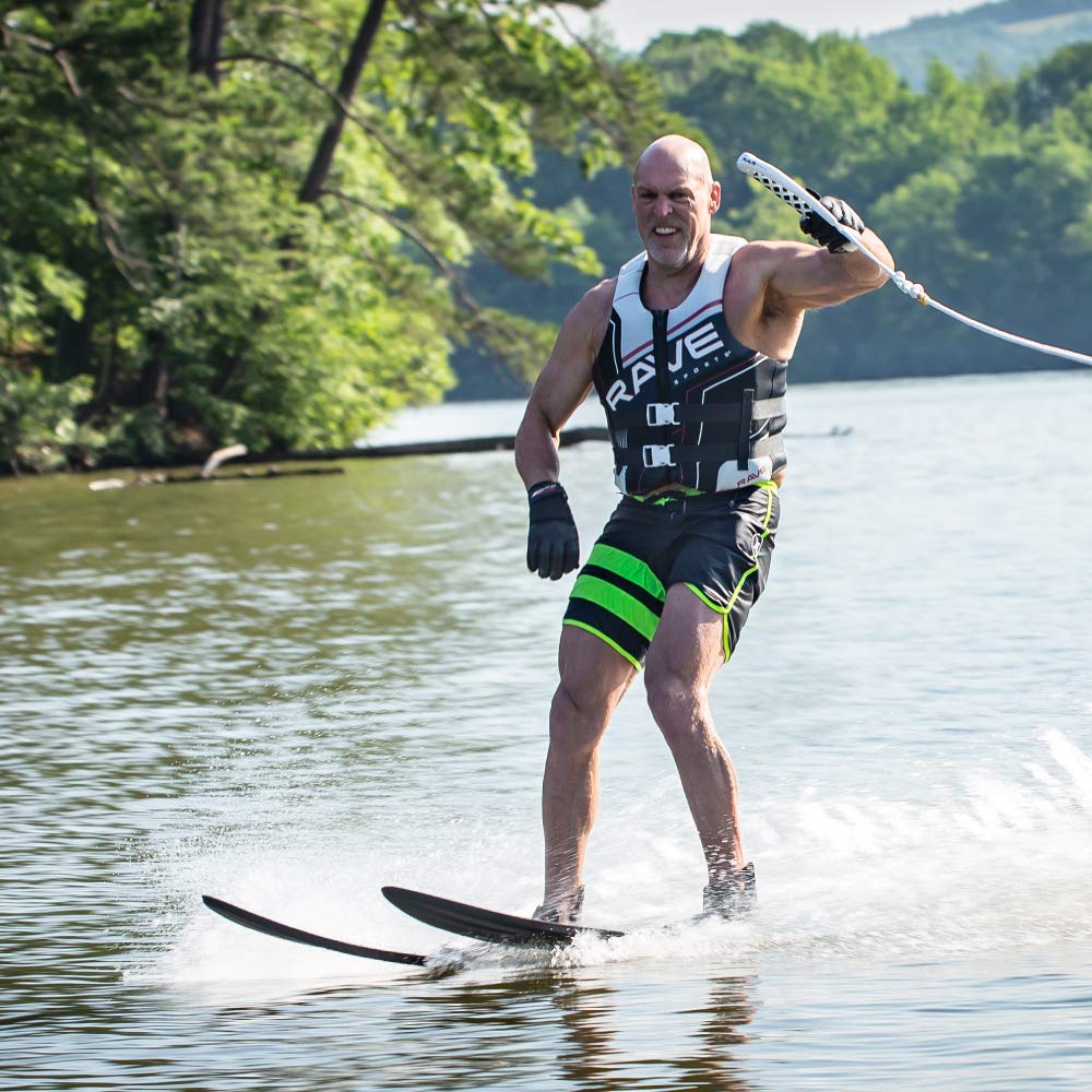 Pure Combo RAVE Sports Water Skis - Adult Black/Blue