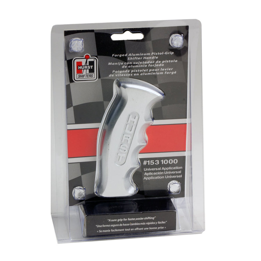 Hurst Universal Pistol Grip Shift Handle, 1531000 Aluminum