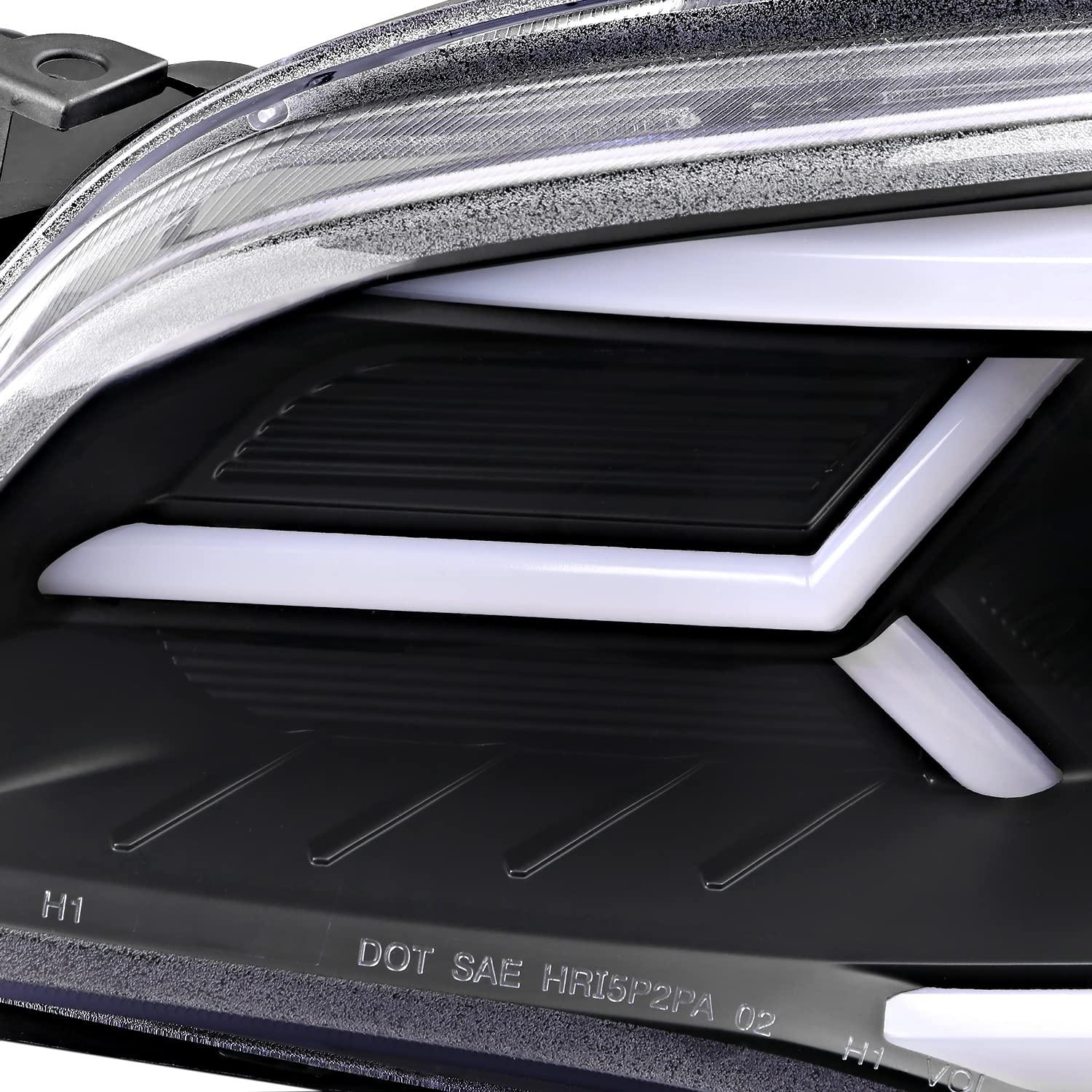 Black SPEC-D TUNING Projector Headlights w/Sequential LED Turn Signal Compatible with 2006-2007 Subaru Impreza WRX/STI Models Only, Left + Right Pair Headlamp Assembly