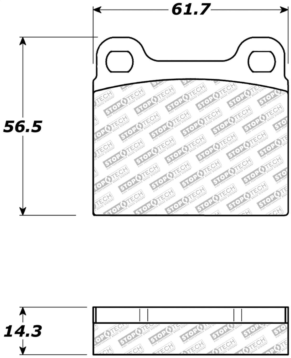 Street Select StopTech Brake Pads 305.00310