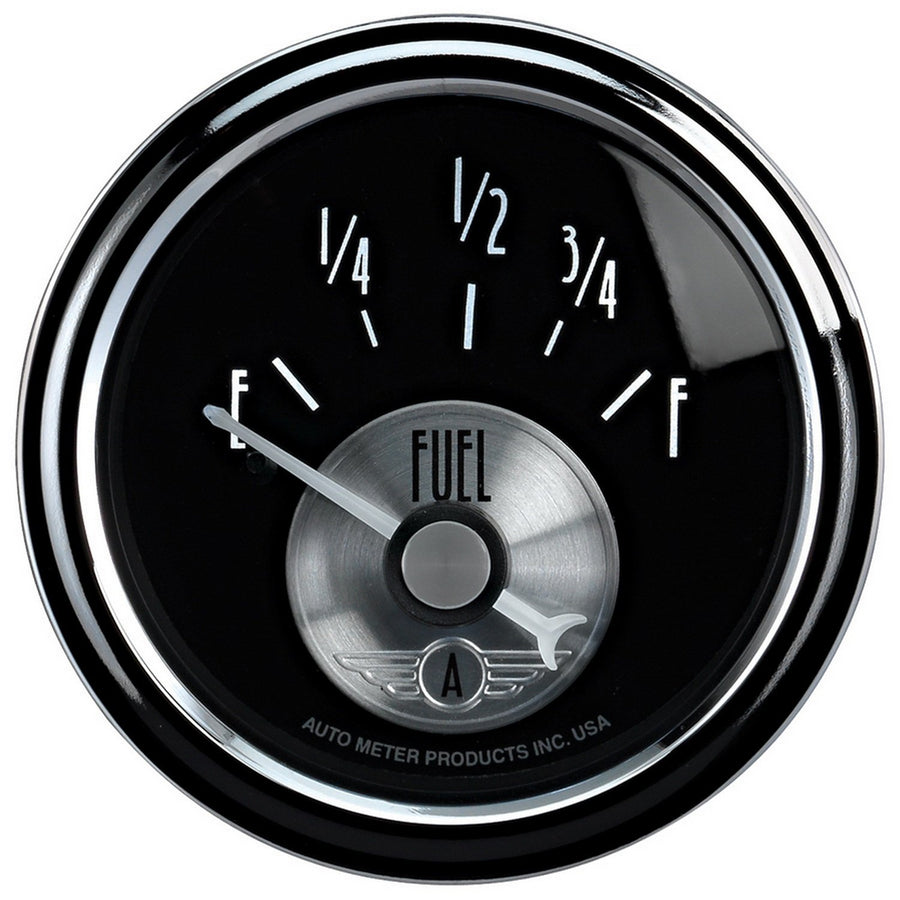 Auto Meter 2-1/16" 0-90 Ohm Fuel Level Gauge Prestige Black 2014