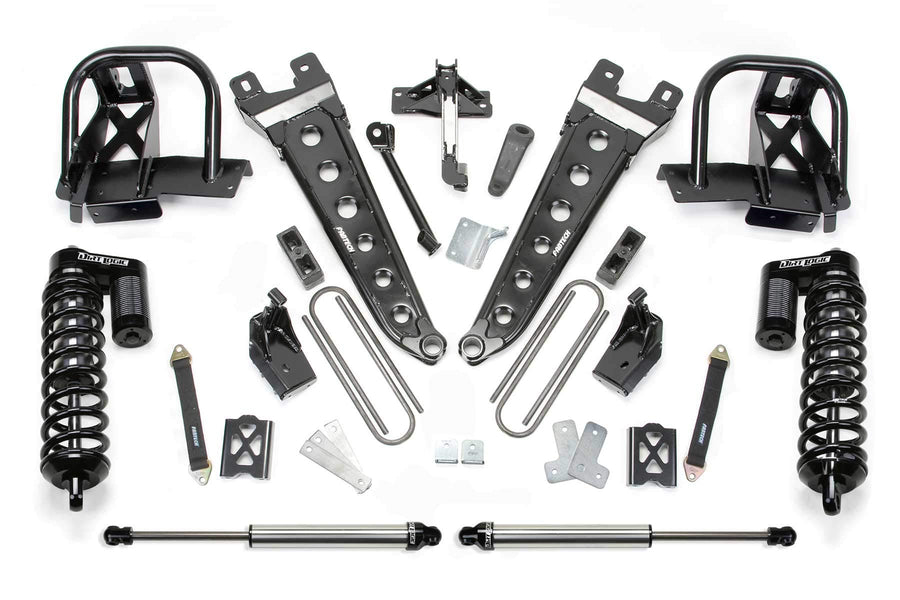 Fabtech 6" DLSS 4.0 Radius Arm System with C/O & RR for '05-'07 Ford F250 4WD with Factory Overload
