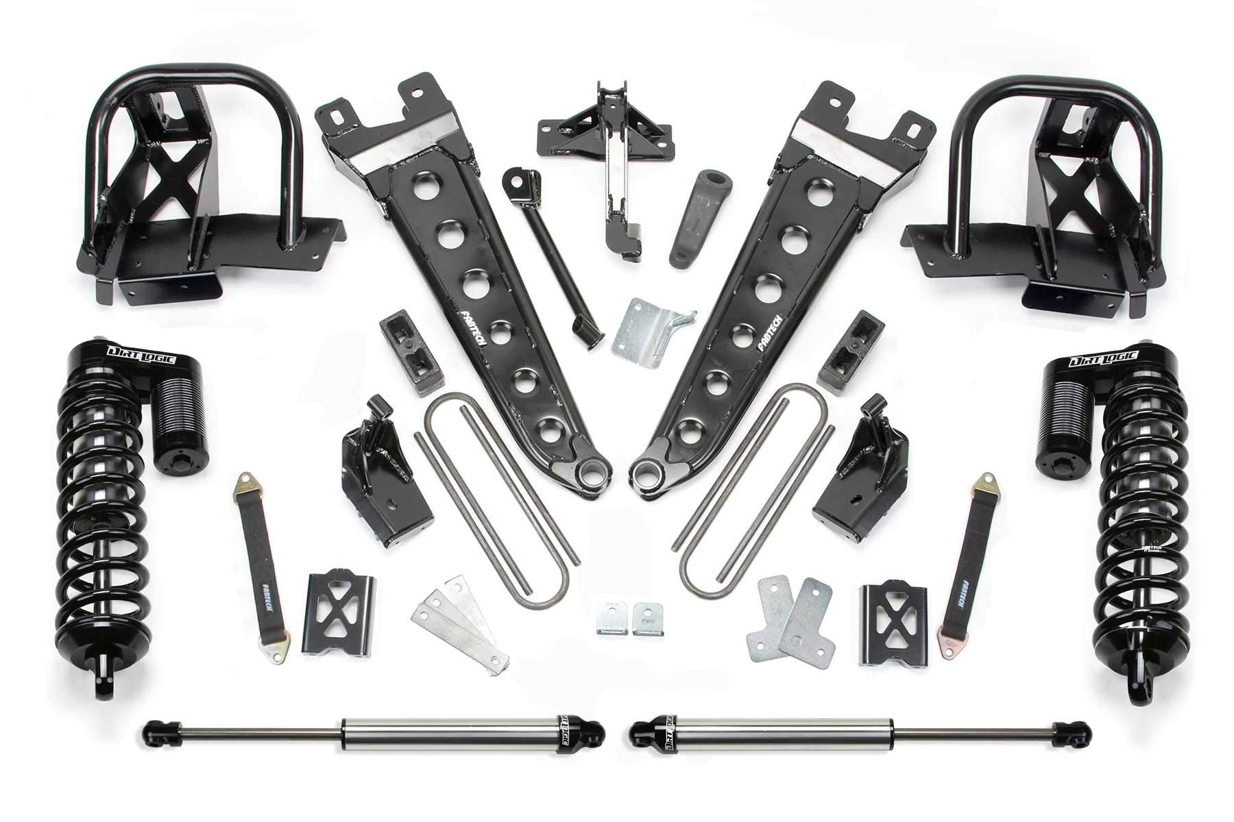 RAD ARM 6" SYSTEM W/ DLSS 4.0 & RR DLSS '05-'07 FORD F250 4WD, NO FACTORY OVERLOAD BY FABTECH