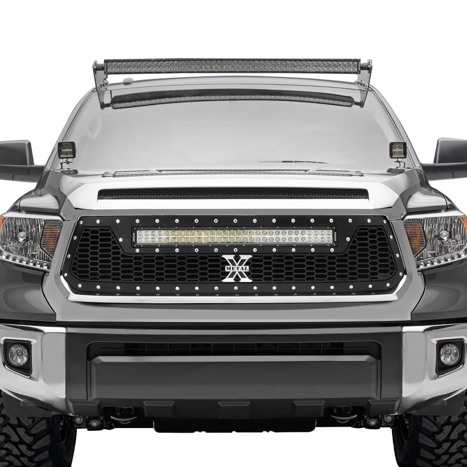2014-2017 Tundra Grille Laser Torch, Black, 1 Pc, Replacement, Chrome Studs with (1) 30" LED - PN #7319641