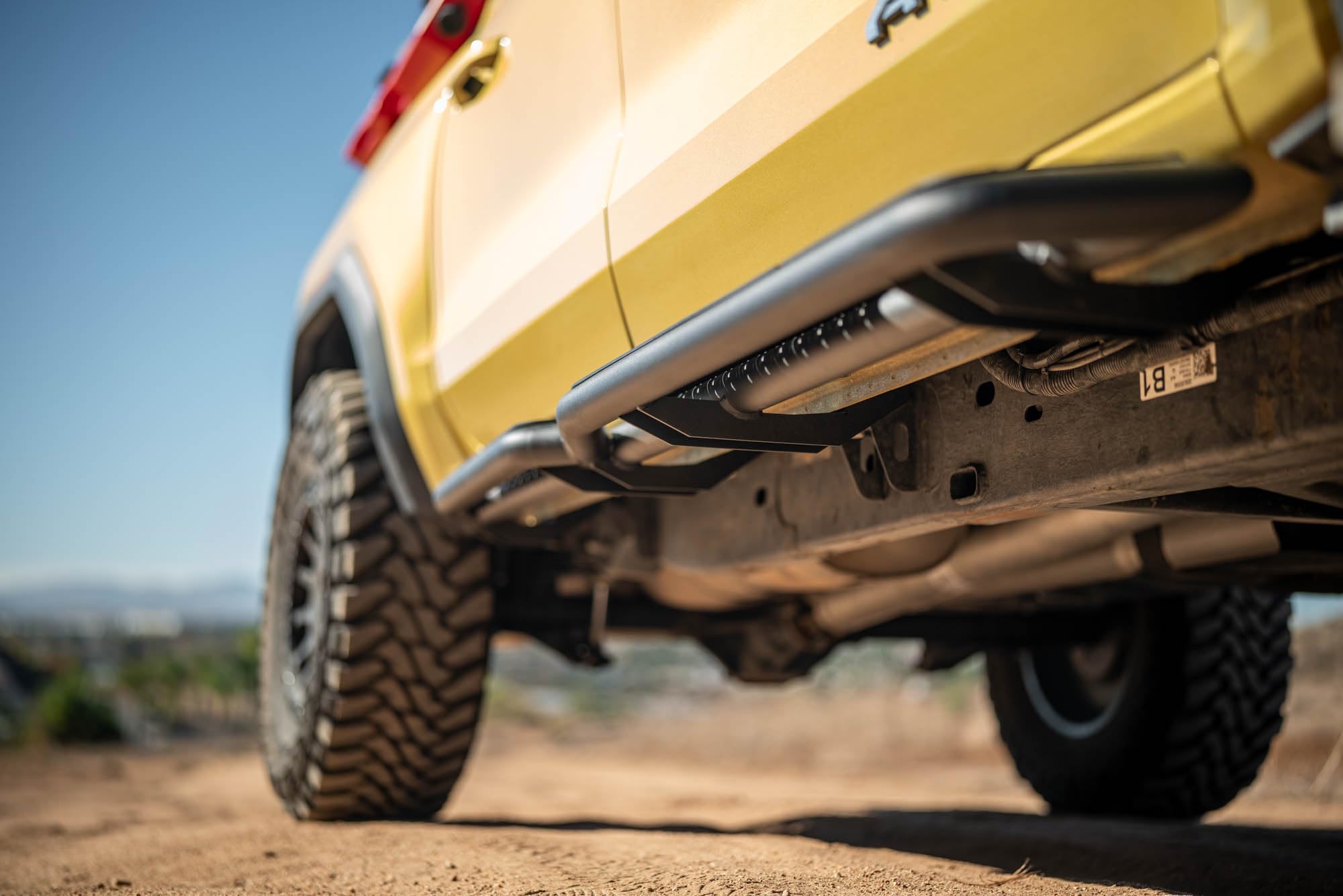 DV8 Offroad Side Steps OE Plus for 2023-2025 Chevy Colorado & GMC Canyon | Anti-Slip Design | Mounts to Body/Pinch Weld | Provides Protection from Light Trail Debris | Retains OEM Ground Clearance