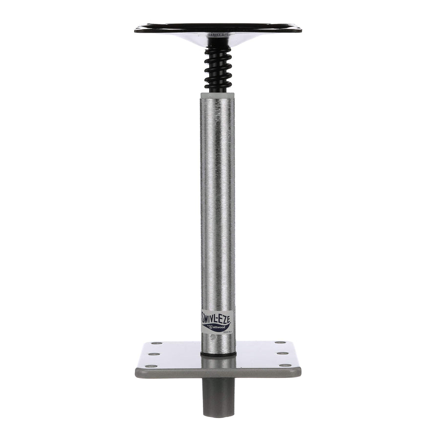 Swivl-Eze Lock’N-Pin ¾-Inch Pedestal Package Attwood, Brushed Aluminum Finish, 11 Inches Tall, 7-Inch x 7-Inch Base Plate
