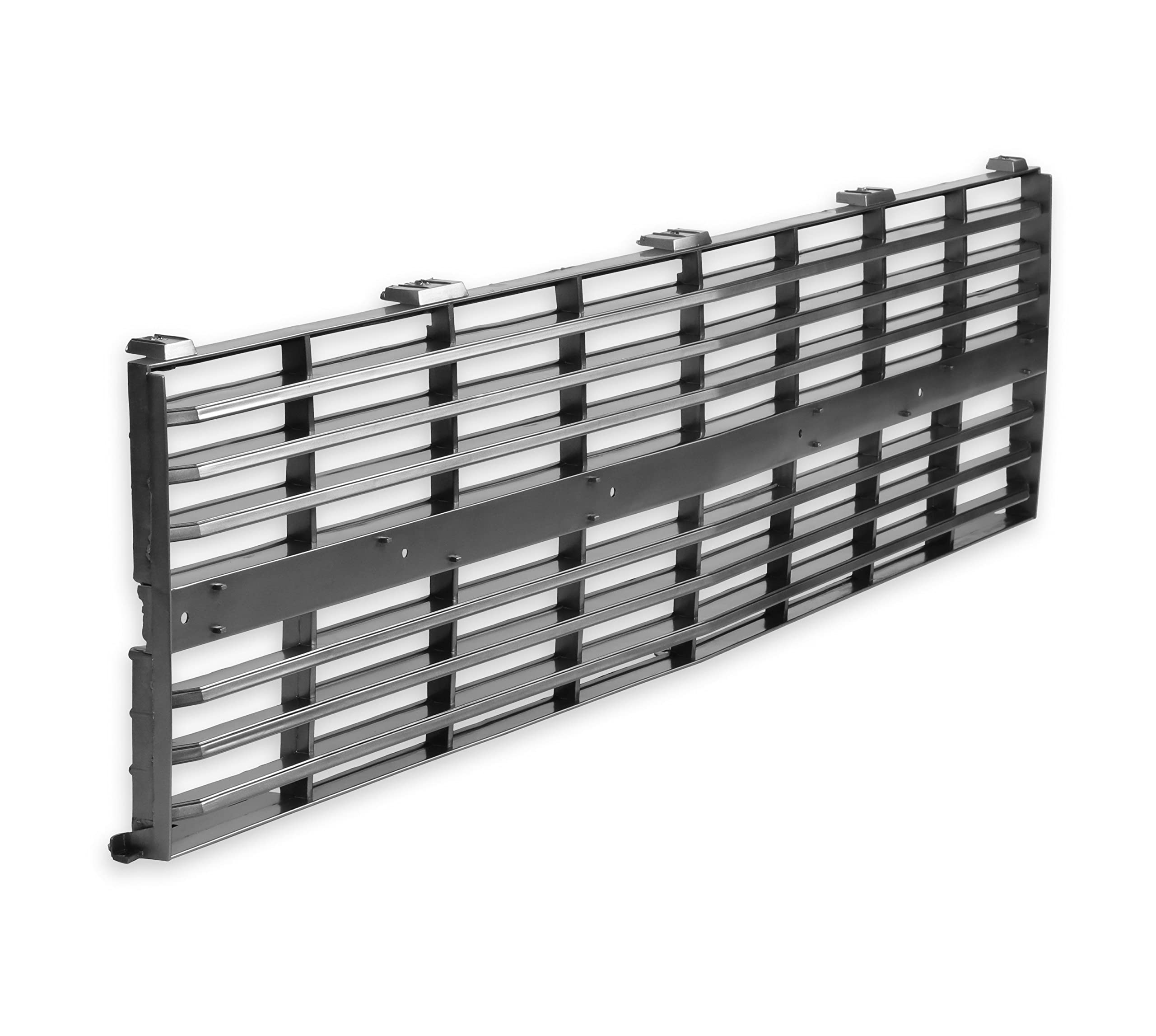 Holley 04-351 Classic Trucks Chevy C/K Dark Charcoal Grille - Dual Headlight - w/o Bowtie