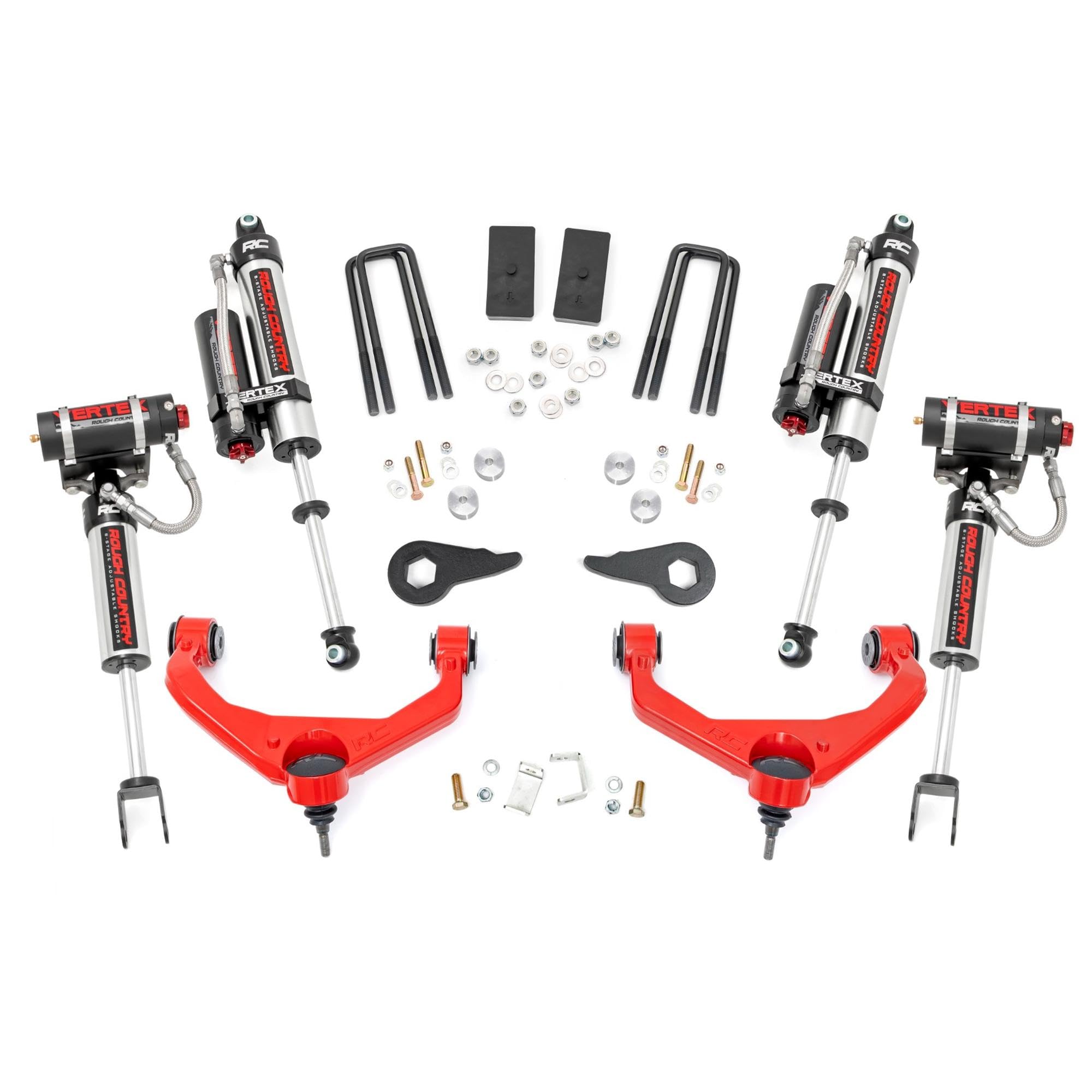 Vertex Rough Country 3.5" Lift Kit for 2011-2019 Chevy/GMC 2500/3500-95950RED