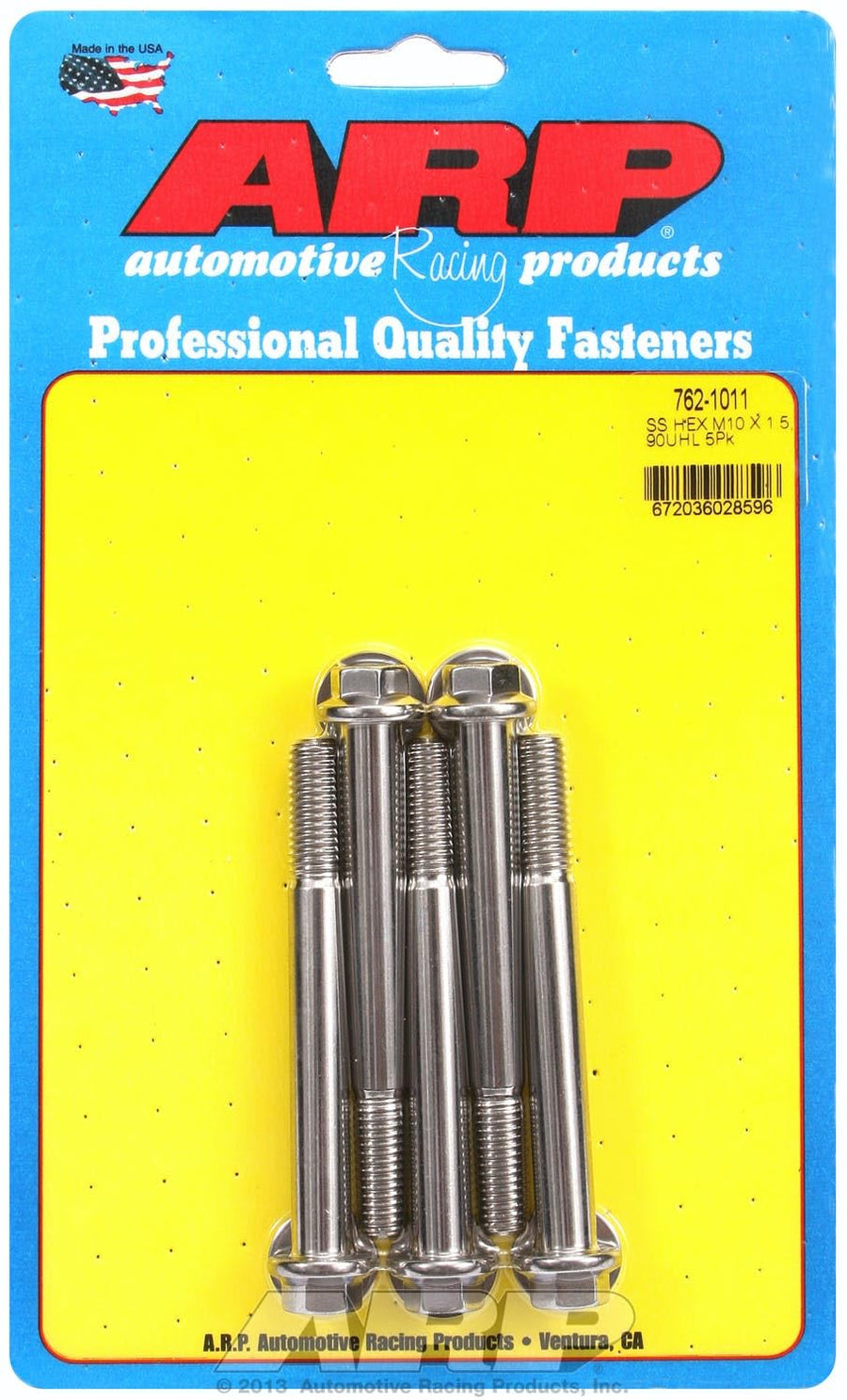Hex Bolt ARP (762-1011), Stainless Steel