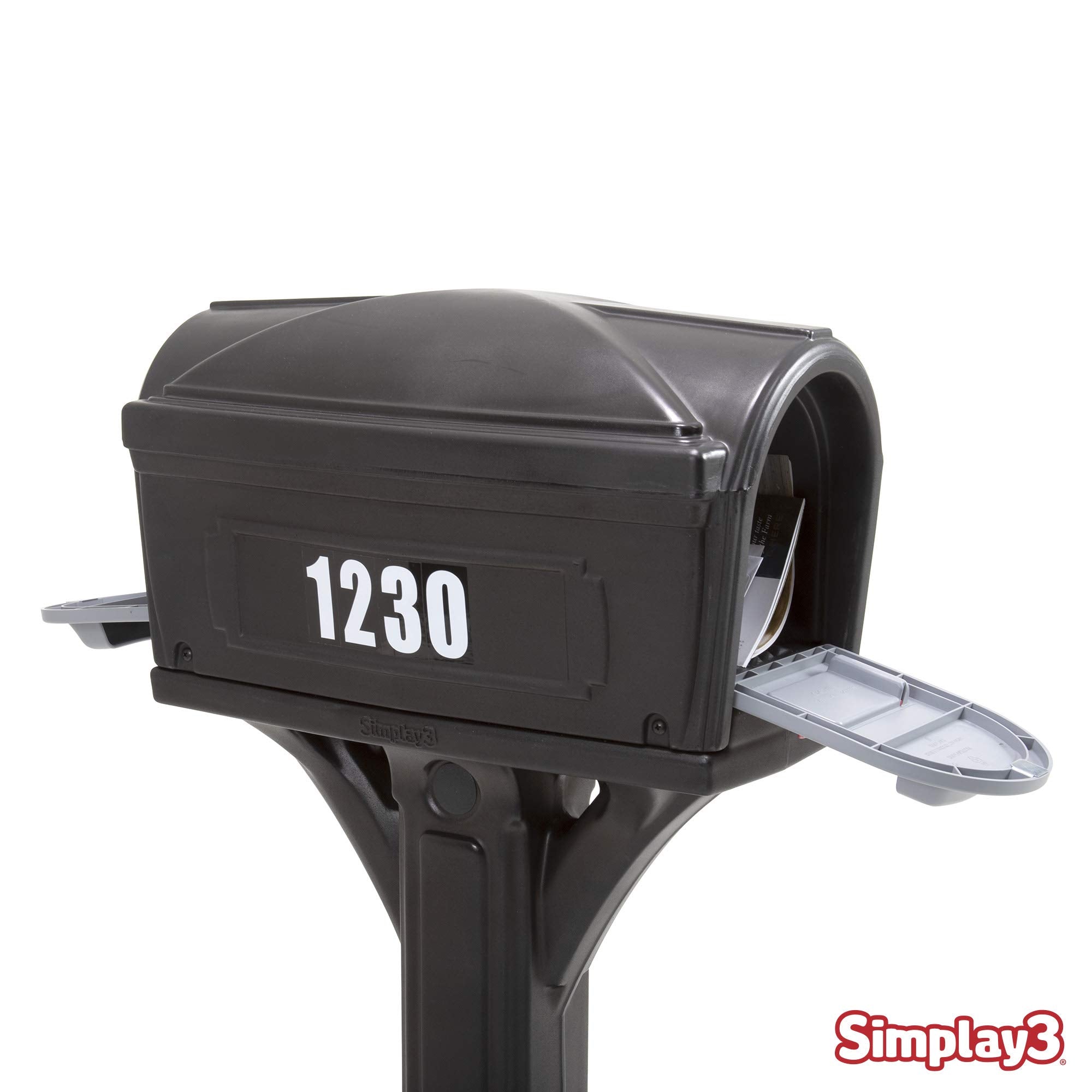 American Home Simplay3 42002R-04 Dig-Free Easy Up Classic Mailbox – Black